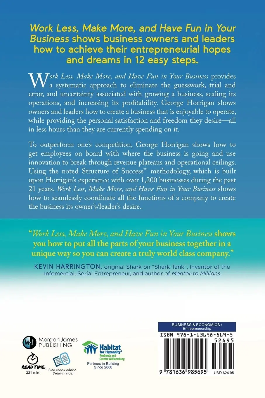 Rückseite: 9781636985695 | Work Less, Make More, and Have Fun in Your Business | George Horrigan