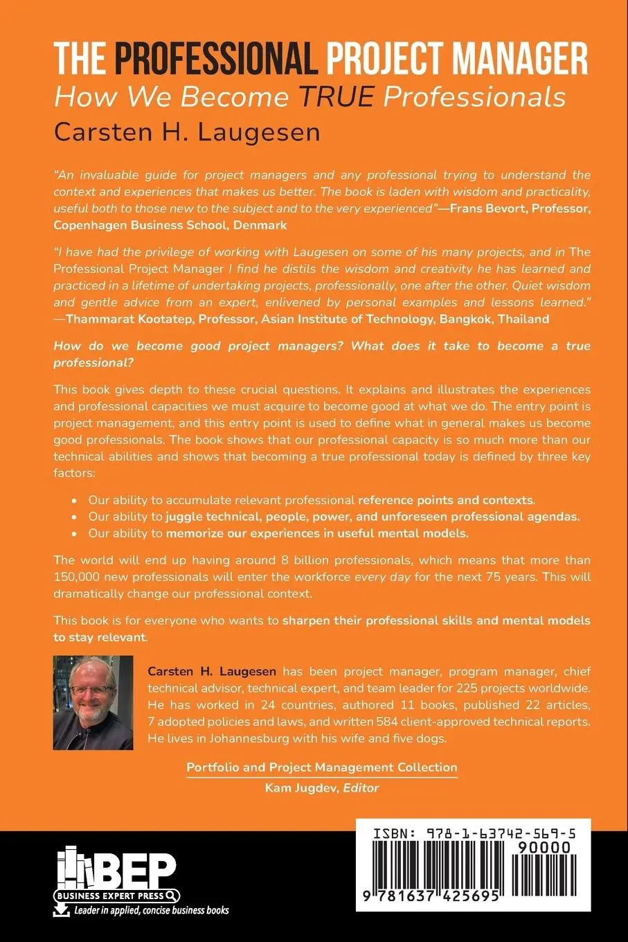 Rückseite: 9781637425695 | The Professional Project Manager | How We Become True Professionals