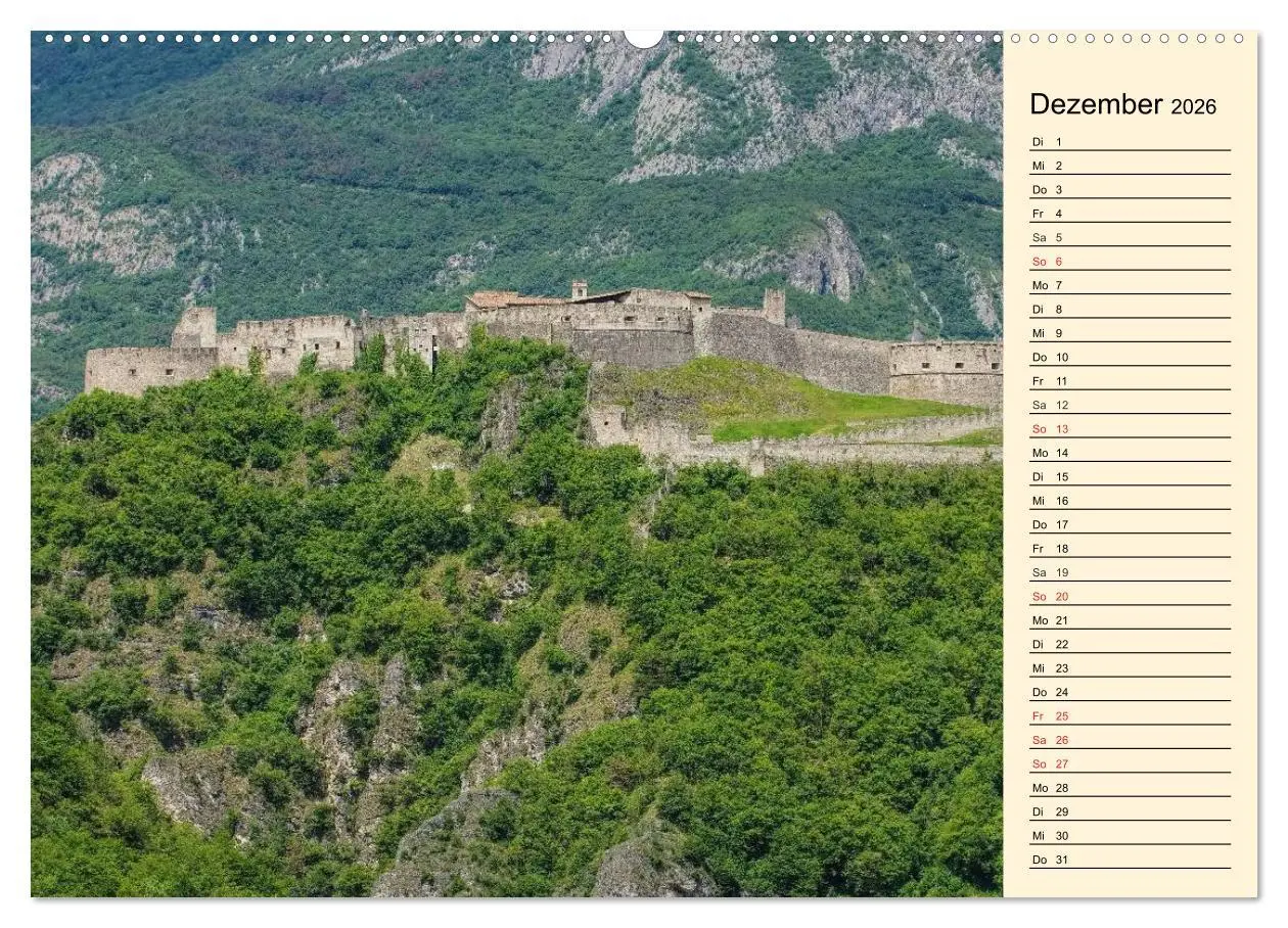 Bild: 9783457975695 | Burgen in Italien (hochwertiger Premium Wandkalender 2026 DIN A2...