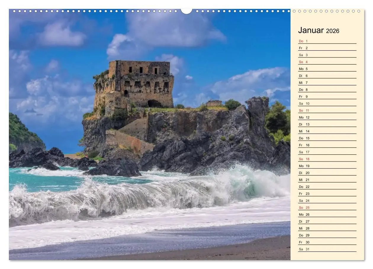 Bild: 9783457975695 | Burgen in Italien (hochwertiger Premium Wandkalender 2026 DIN A2...