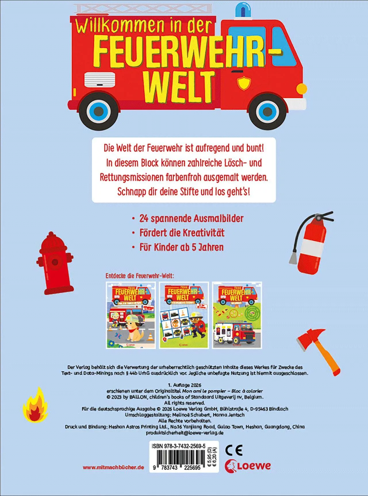 Bild: 9783743225695 | Meine Feuerwehr-Welt - Malblock | Taschenbuch | 48 S. | Deutsch | 2026