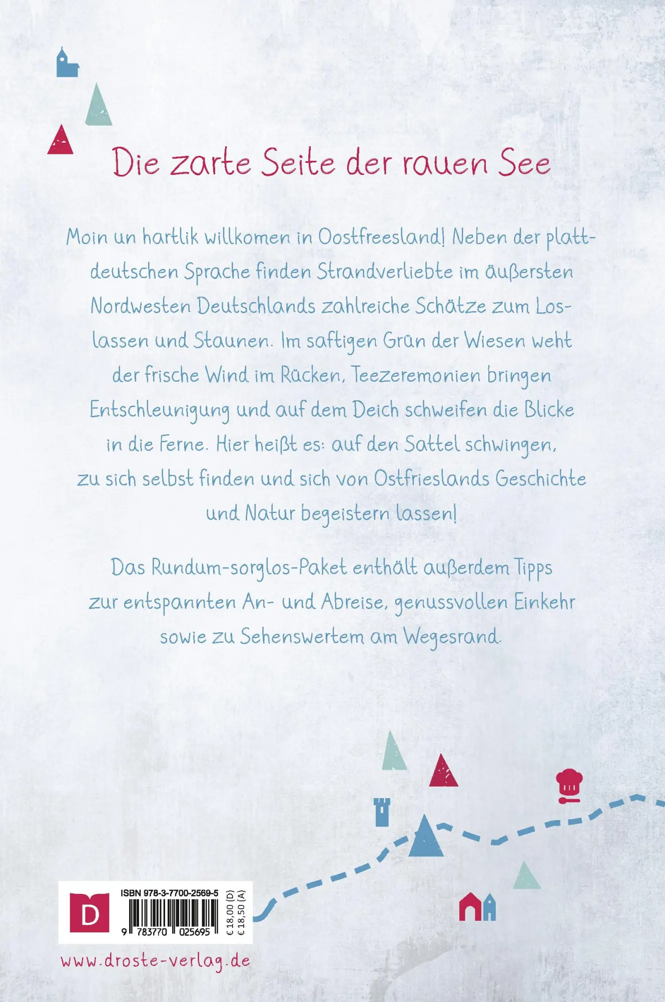 Rückseite: 9783770025695 | Ostfriesland. Radeln für die Seele | Wohlfühltouren | Buschak (u. a.)