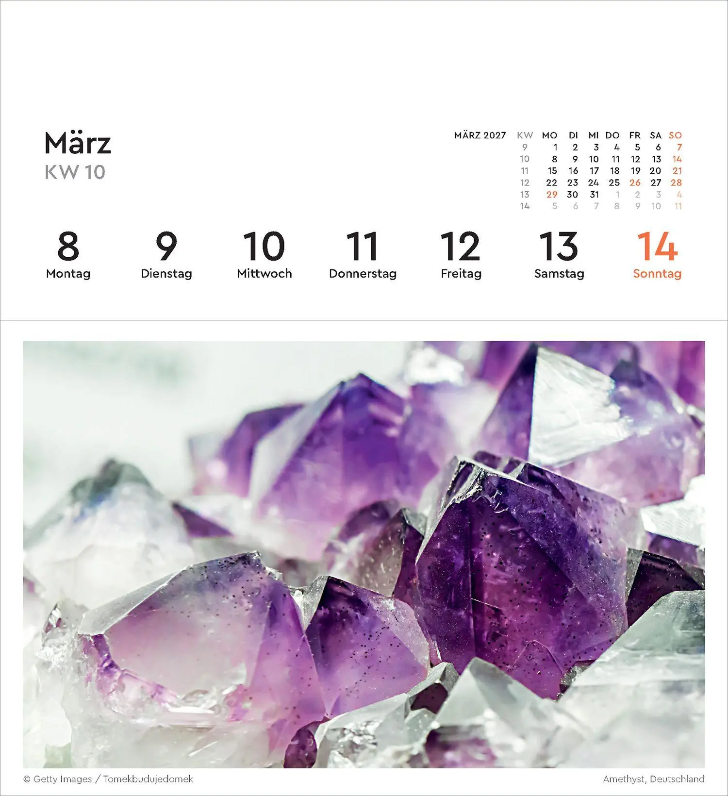 Bild: 9783965915695 | Strukturen - KUNTH Postkartenkalender 2027 | Kalender | 53 S. | 2027