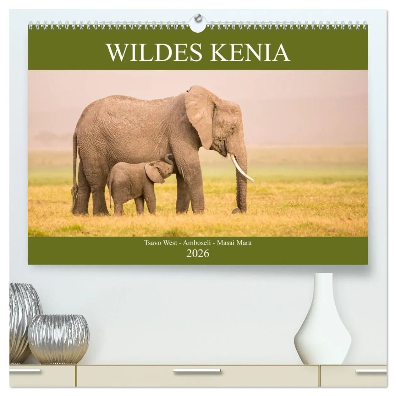 Cover: 9783457725795 | Wildes Kenia (hochwertiger Premium Wandkalender 2026 DIN A2 quer),...