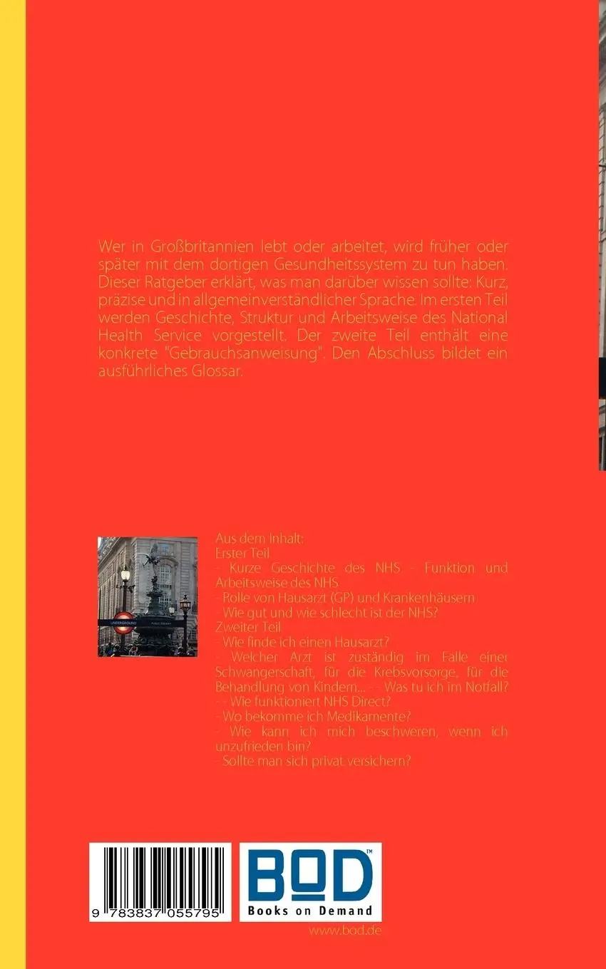 Rückseite: 9783837055795 | Gesund bleiben in Großbritannien | Burkhard Sonntag | Taschenbuch
