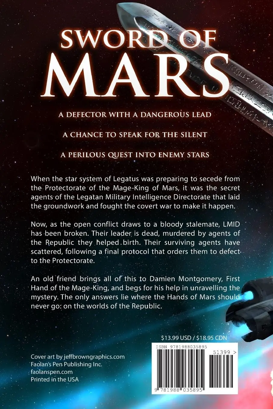 Rückseite: 9781988035895 | Sword of Mars | Glynn Stewart | Taschenbuch | Englisch | 2019