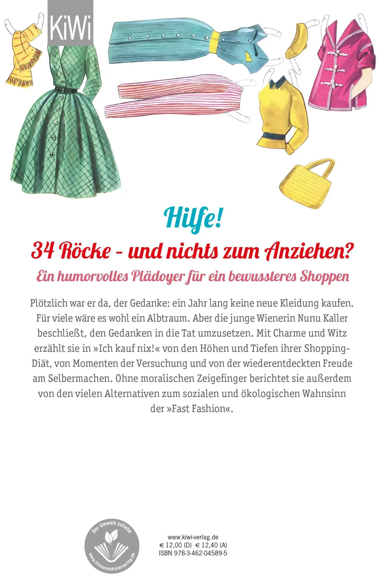Rückseite: 9783462045895 | Ich kauf nix! | Wie ich durch Shopping-Diät glücklich wurde | Kaller