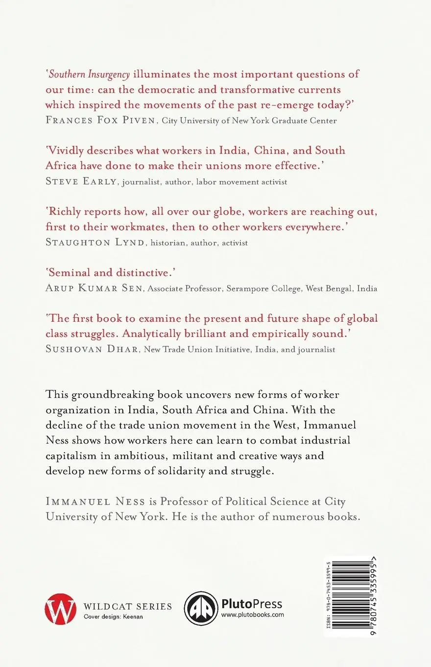 Rückseite: 9780745335995 | Southern Insurgency | The Coming of the Global Working Class | Ness