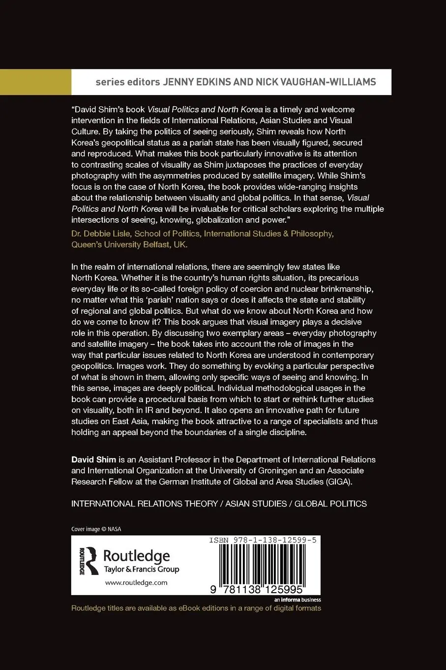 Rückseite: 9781138125995 | Visual Politics and North Korea | Seeing is Believing | David Shim