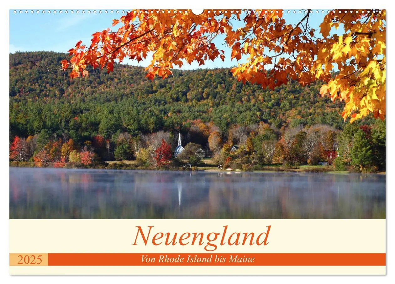 Cover: 9783435165995 | Neuengland - Von Rhode Island bis Maine (Wandkalender 2025 DIN A2...