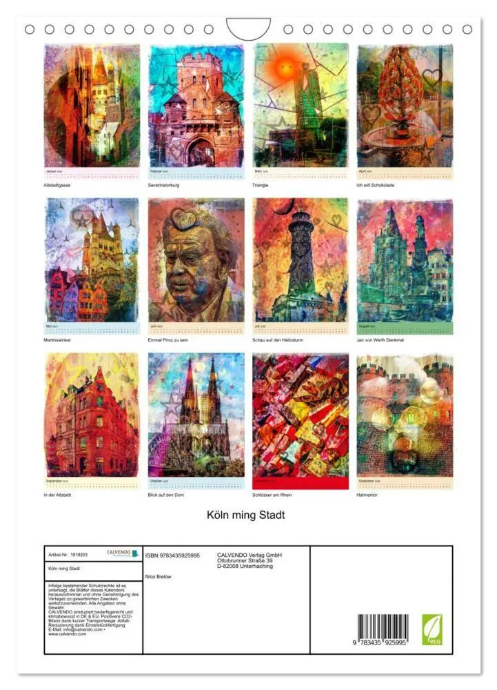 Bild: 9783435925995 | Köln ming Stadt (Wandkalender 2025 DIN A4 hoch), CALVENDO...