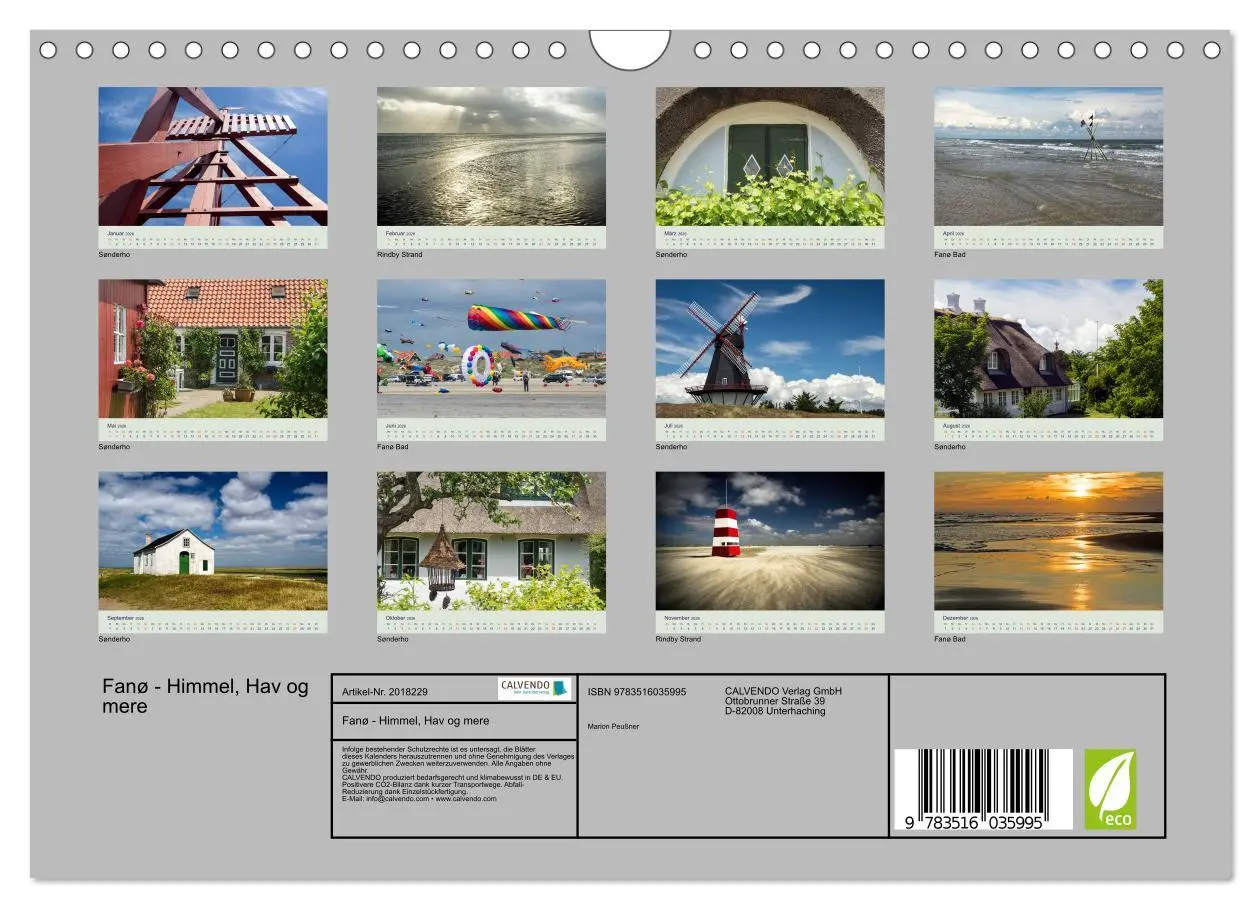 Bild: 9783516035995 | Fanø - Himmel, Hav og mere (Wandkalender 2026 DIN A4 quer),...