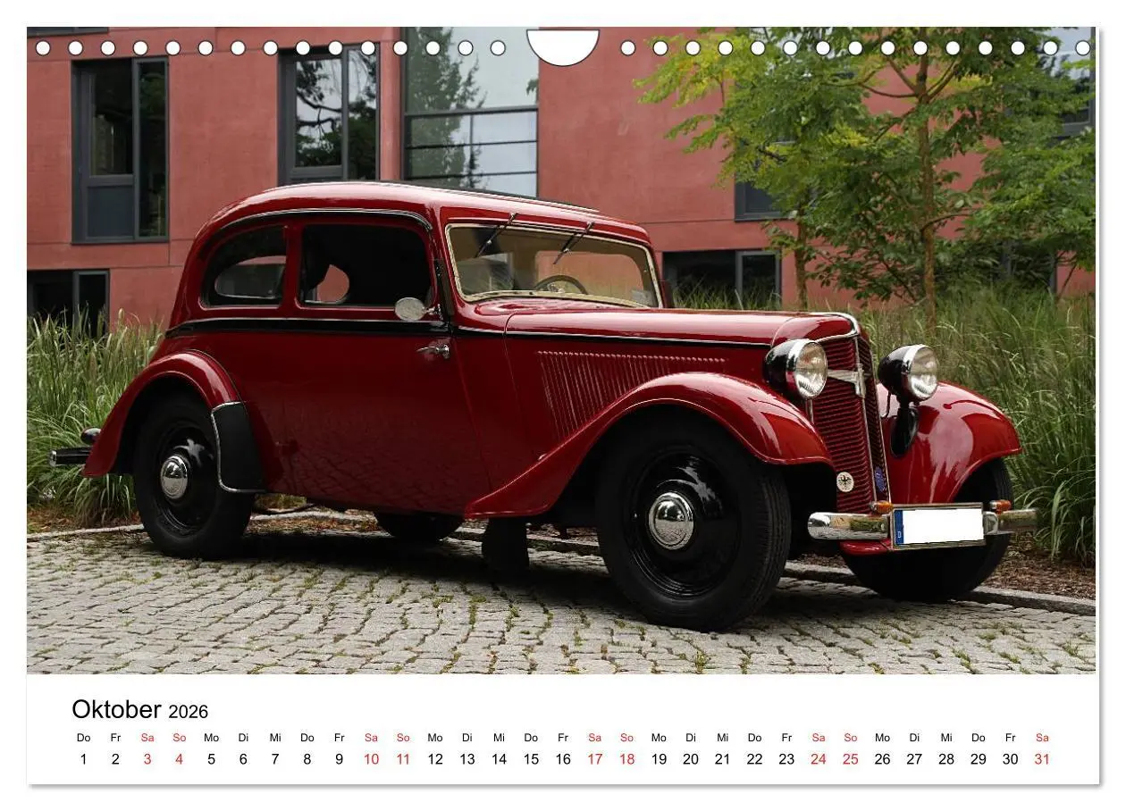 Bild: 9783516105995 | Oldtimer aller Art (Wandkalender 2026 DIN A4 quer), CALVENDO...