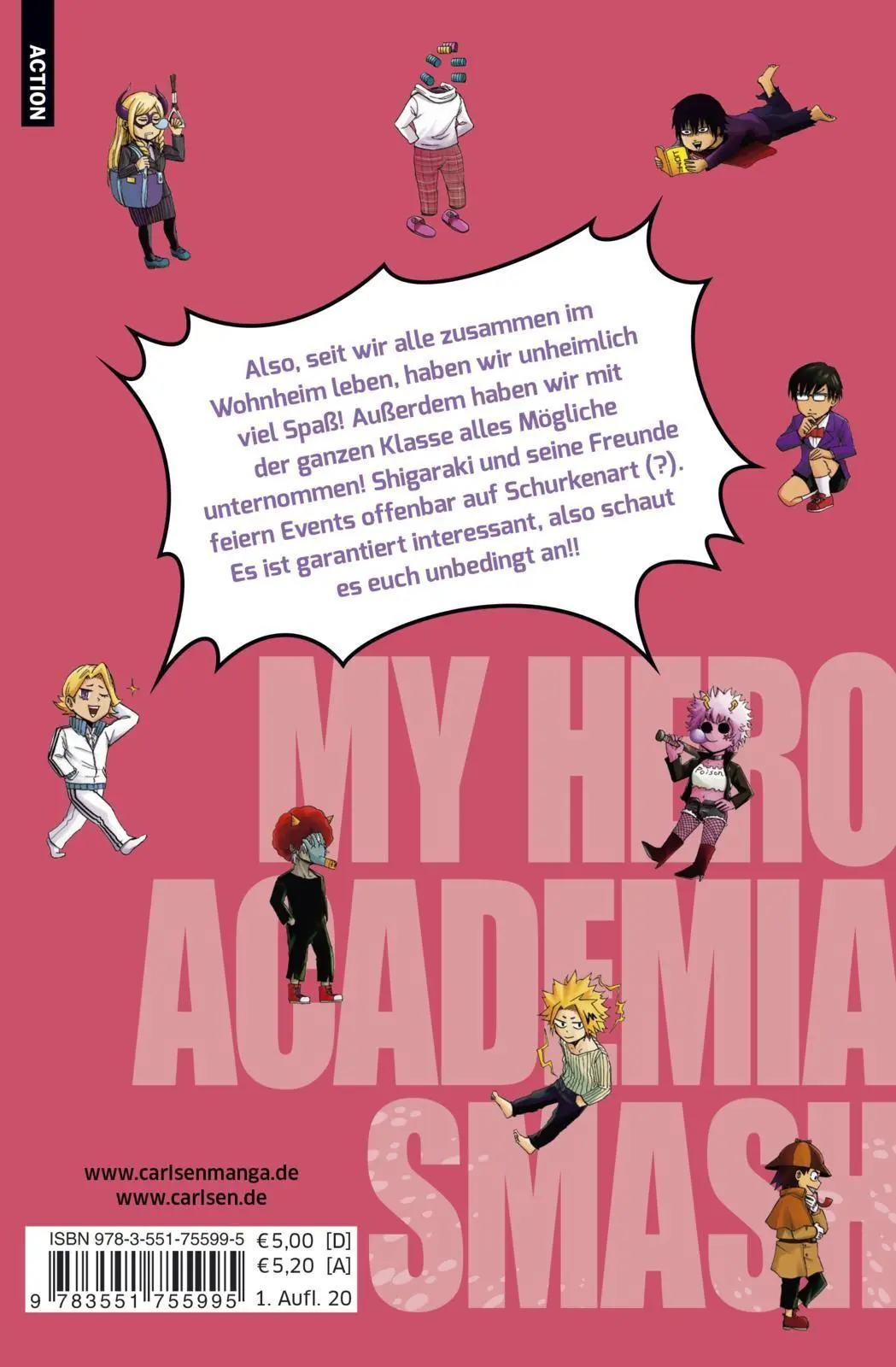 Rückseite: 9783551755995 | My Hero Academia Smash 4 | Der neue Smasher aus Japan! | Taschenbuch