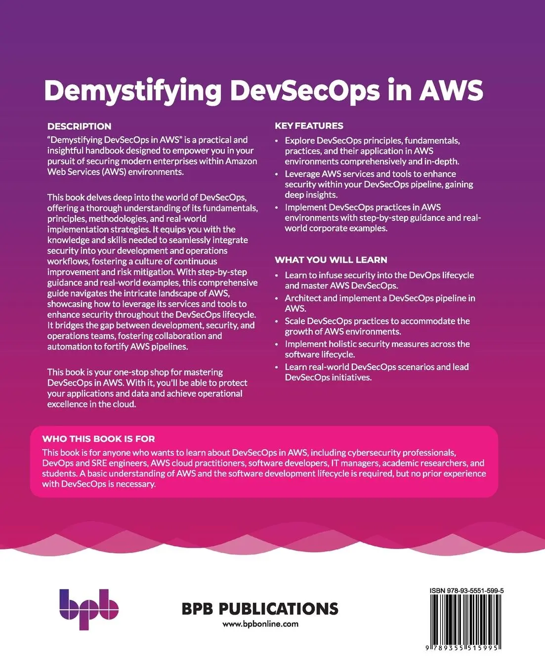 Rückseite: 9789355515995 | Demystifying DevSecOps in AWS` | Picklu Paul | Taschenbuch | Englisch