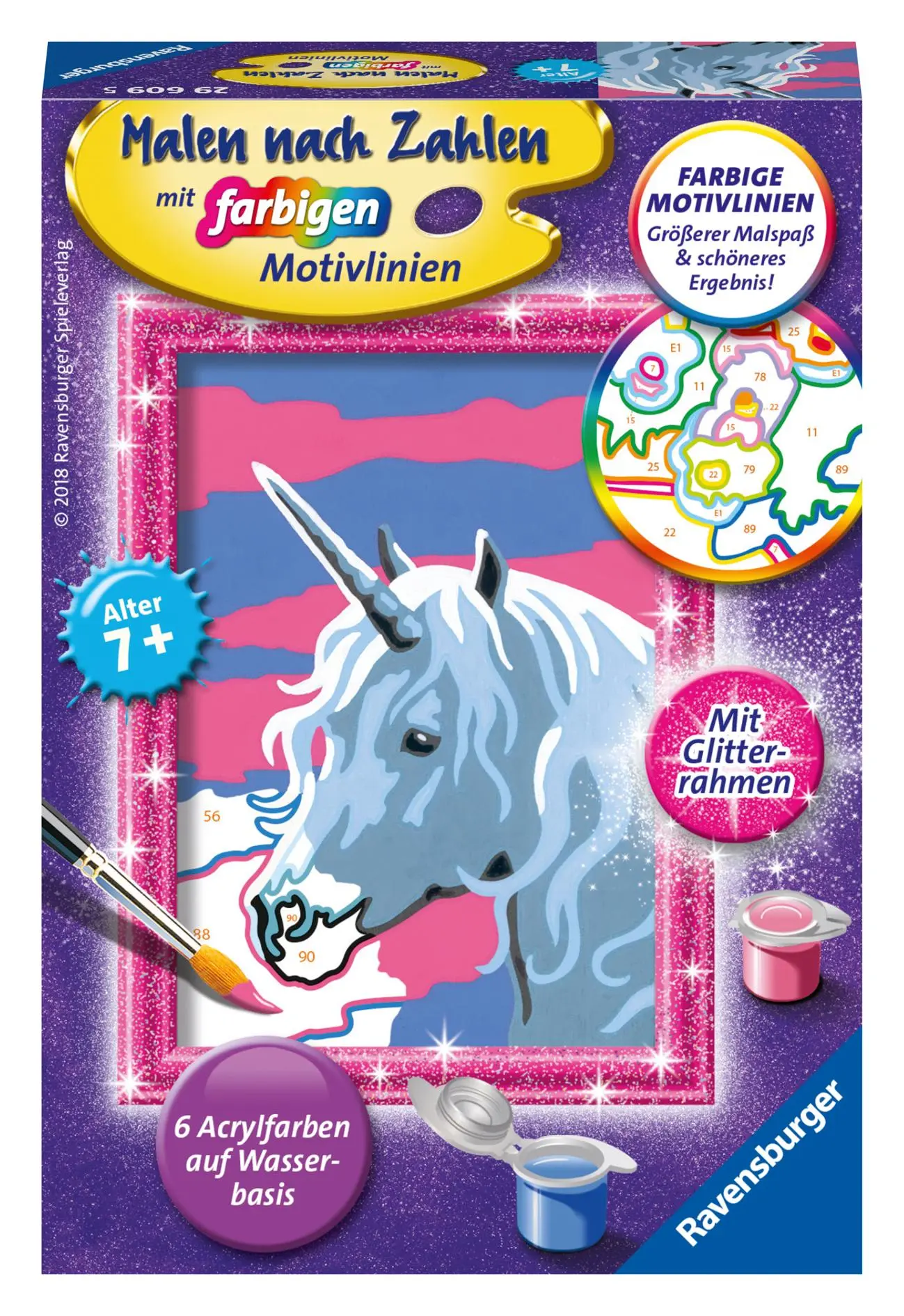 Cover: 4005556296095 | Malen nach Zahlen Einhorn | Spiel | CreArt Malen nach Zahlen | Deutsch