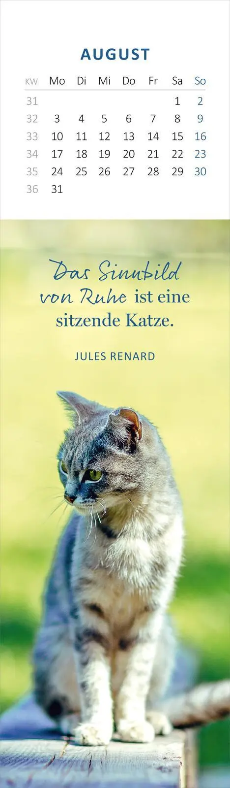Bild: 4014489136095 | Lesezeichenkalender Katzenglück 2026 | Kalender | 26 S. | Deutsch