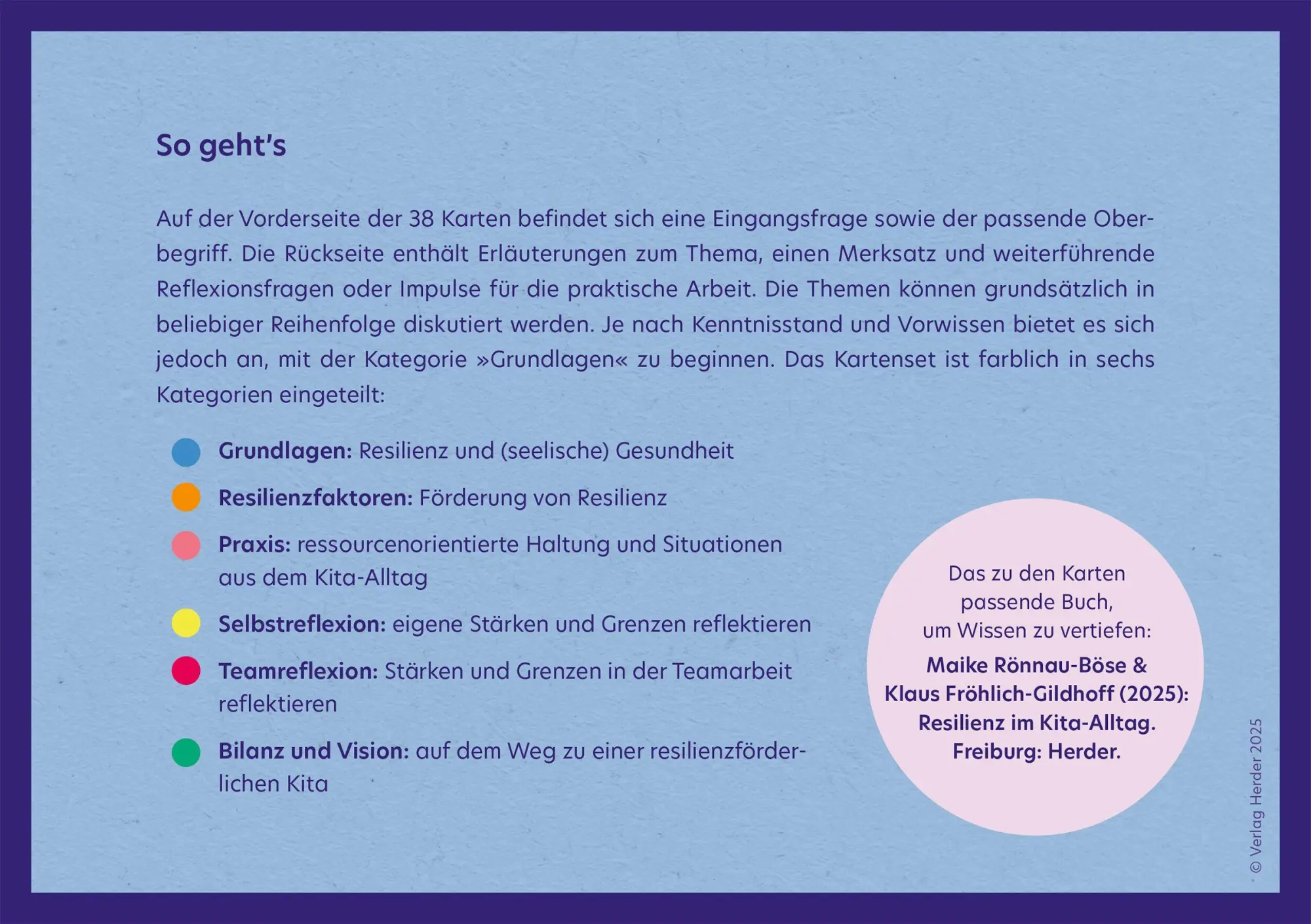 Bild: 9783451036095 | Resilienz im Kita-Alltag. 40 Reflexionskarten für die Teamarbeit | Box