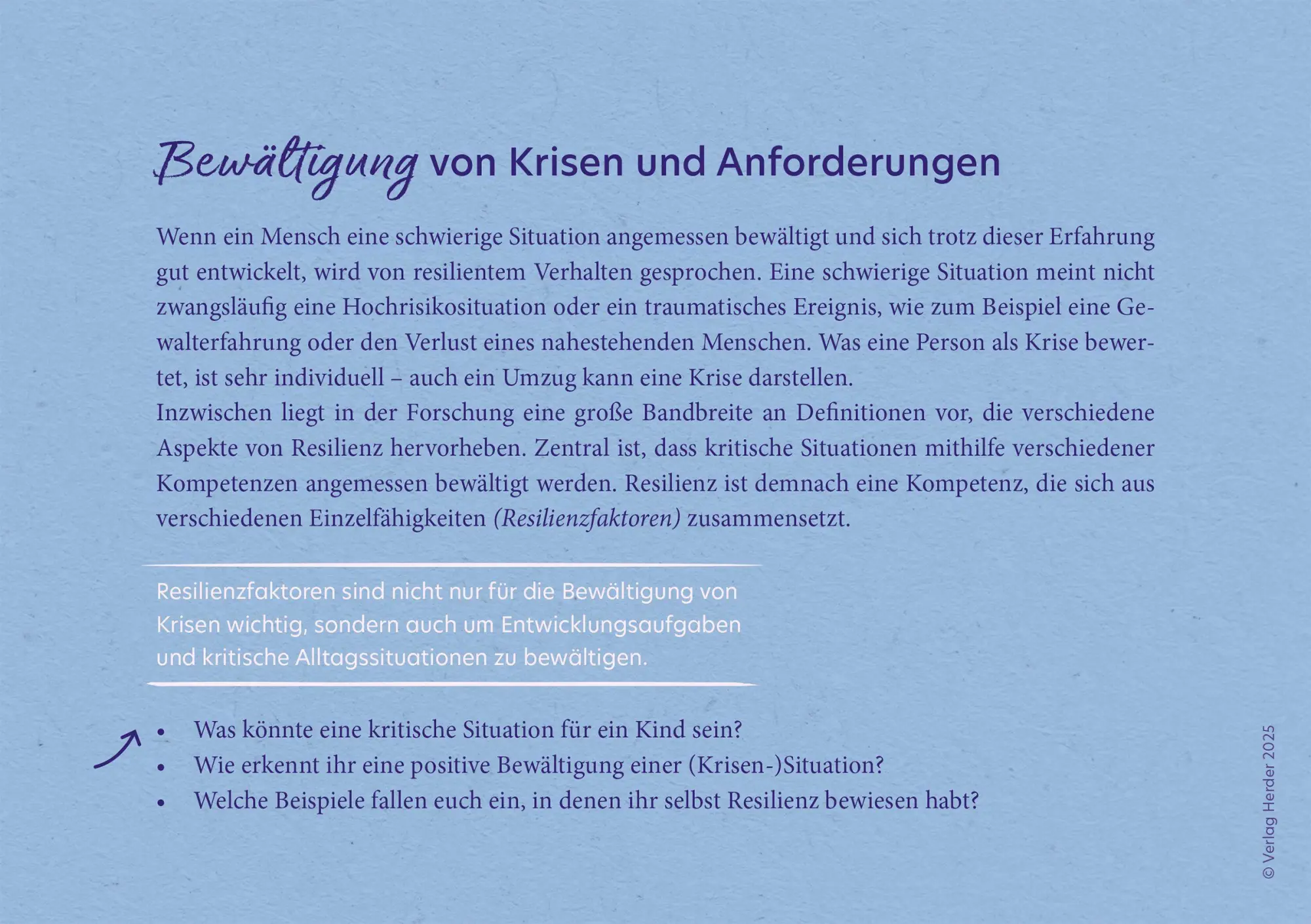 Bild: 9783451036095 | Resilienz im Kita-Alltag. 40 Reflexionskarten für die Teamarbeit | Box