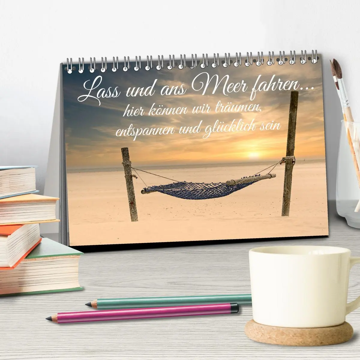 Bild: 9783457386095 | Lass uns ans Meer fahren (Tischkalender 2026 DIN A5 quer), CALVENDO...
