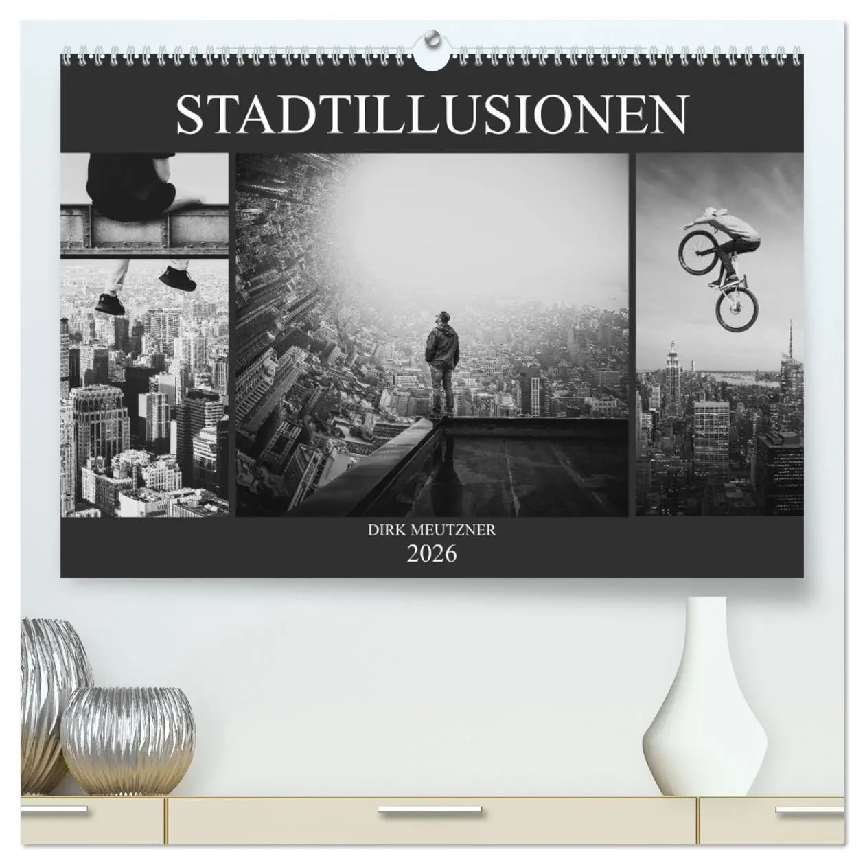 Cover: 9783457766095 | Stadtillusionen (hochwertiger Premium Wandkalender 2026 DIN A2...