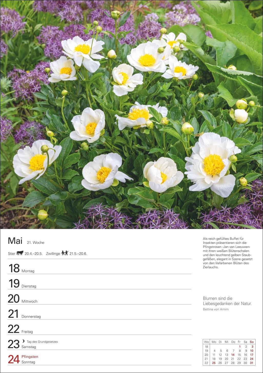 Bild: 9783840036095 | Gartenparadiese Wochenplaner 2026 - 53 stimmungsvolle Fotografien
