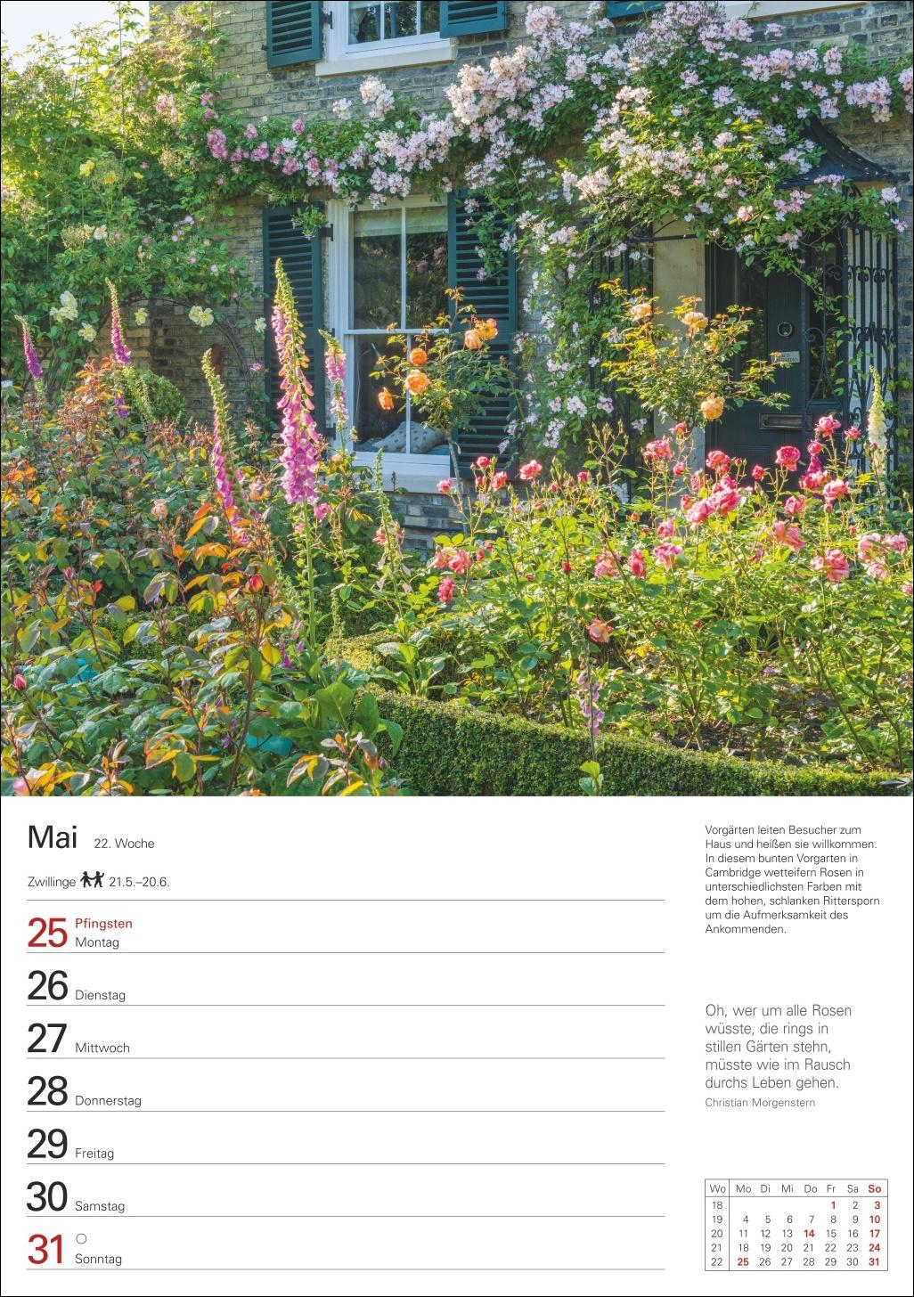 Bild: 9783840036095 | Gartenparadiese Wochenplaner 2026 - 53 stimmungsvolle Fotografien