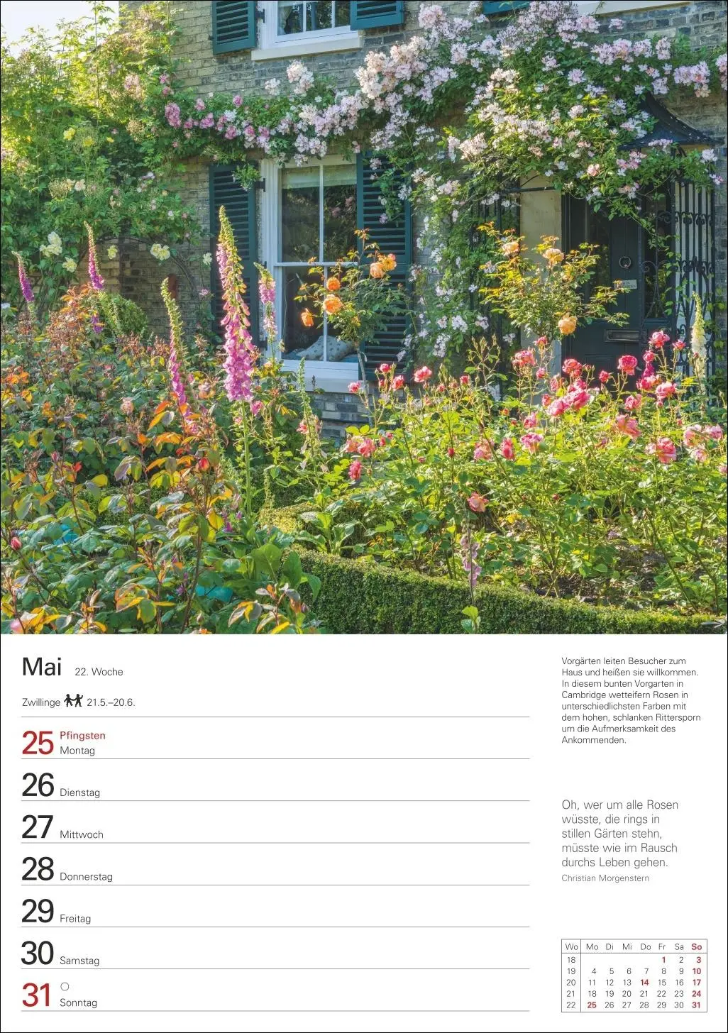 Bild: 9783840036095 | Gartenparadiese Wochenplaner 2026 - 53 stimmungsvolle Fotografien