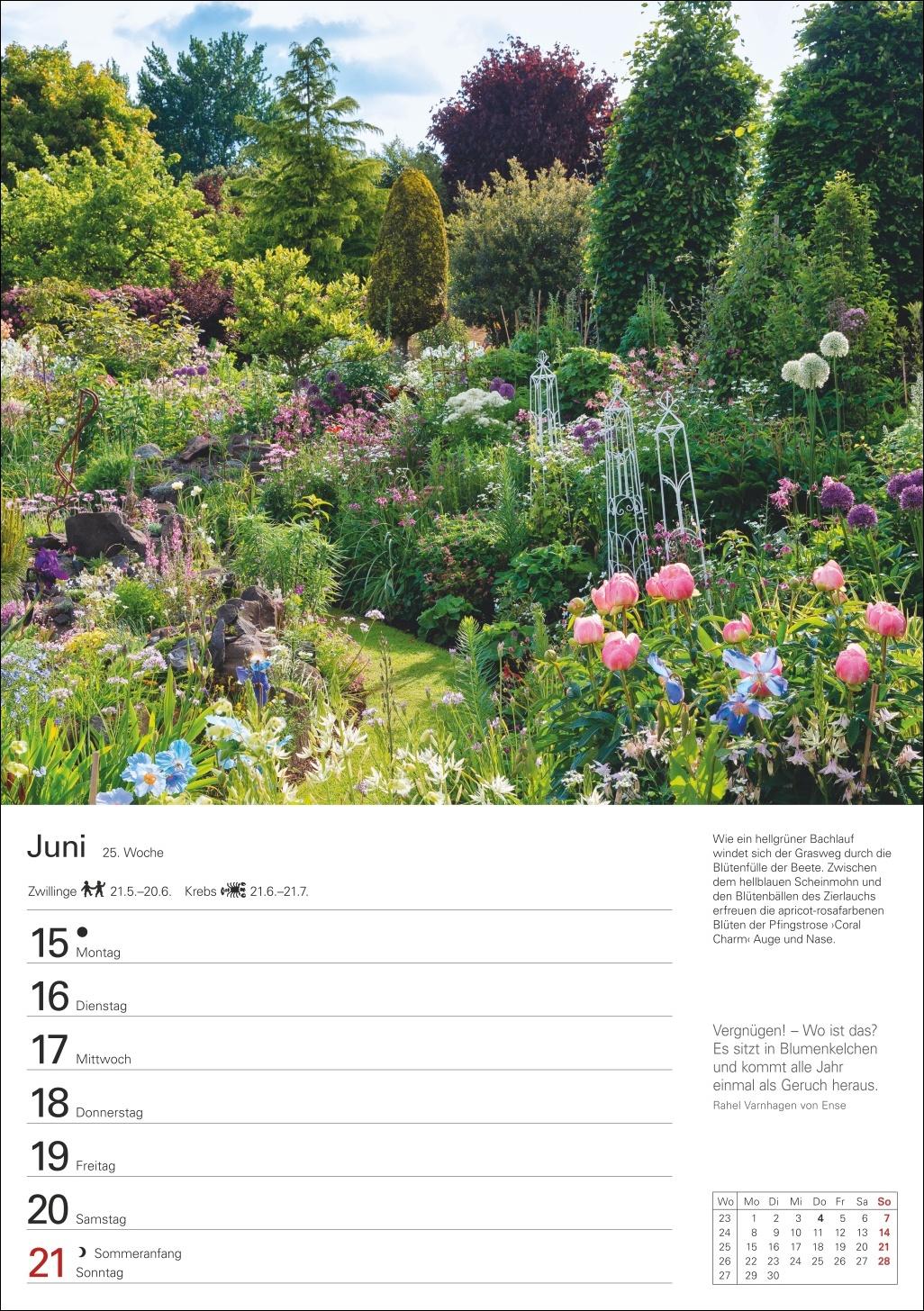 Bild: 9783840036095 | Gartenparadiese Wochenplaner 2026 - 53 stimmungsvolle Fotografien