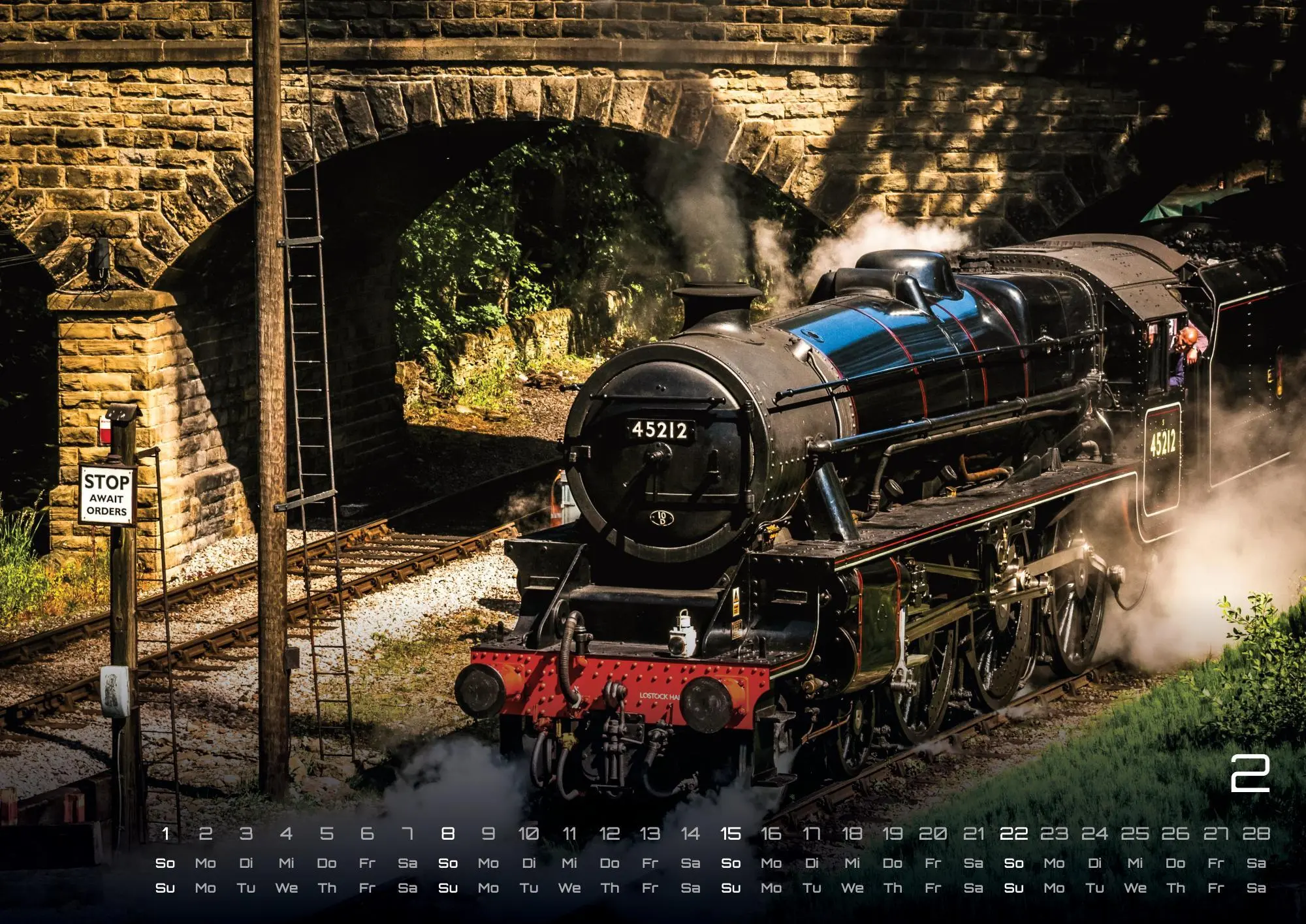 Bild: 9783986736095 | Eisenbahn - faszinierende Bahnwelt - 2026 - Kalender DIN A2 | de