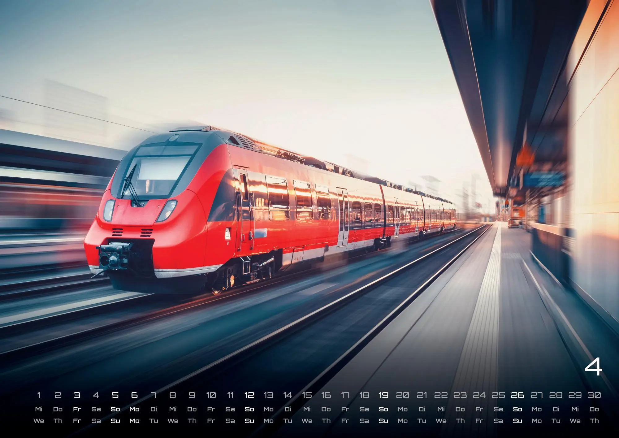 Bild: 9783986736095 | Eisenbahn - faszinierende Bahnwelt - 2026 - Kalender DIN A2 | de