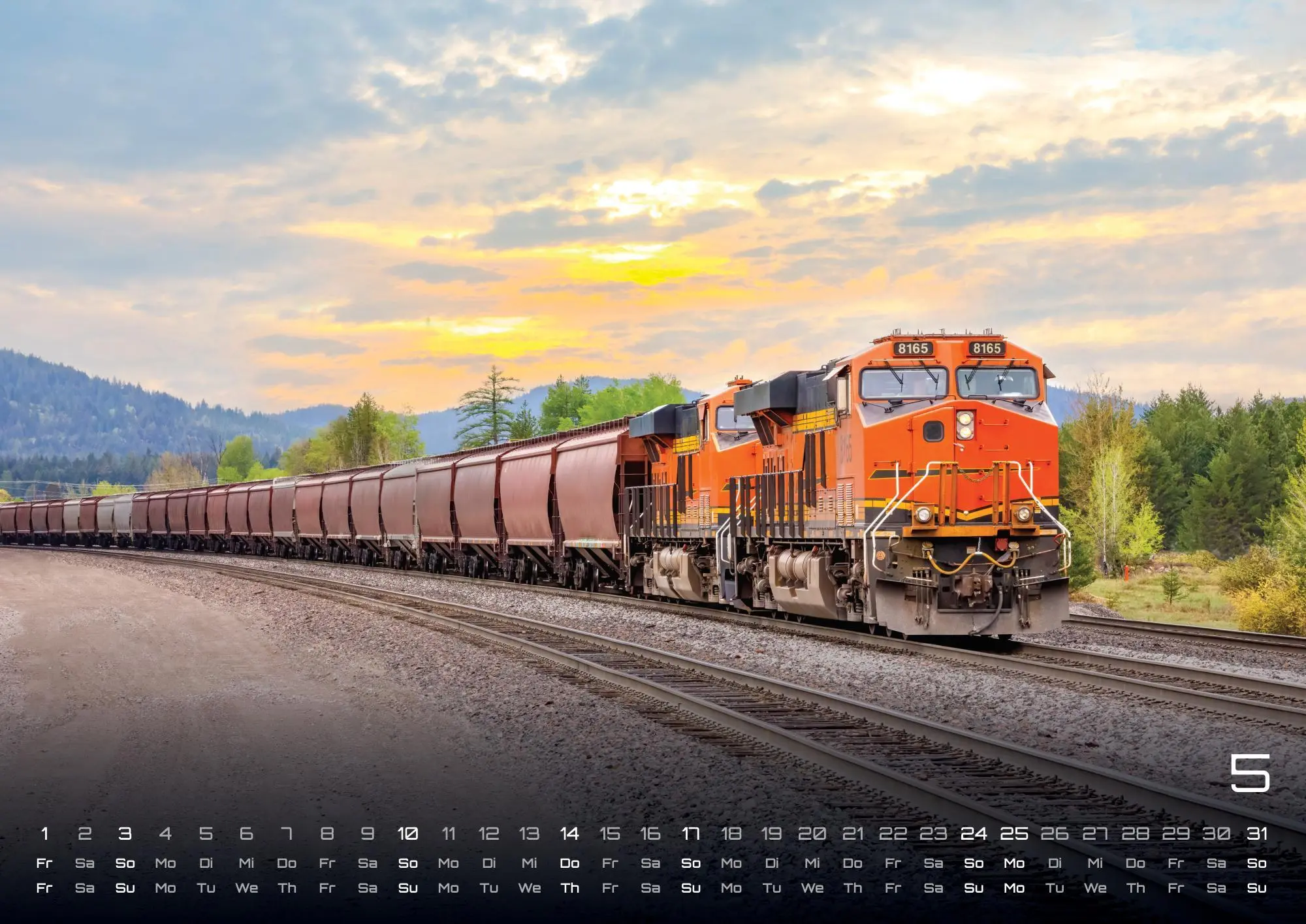 Bild: 9783986736095 | Eisenbahn - faszinierende Bahnwelt - 2026 - Kalender DIN A2 | de