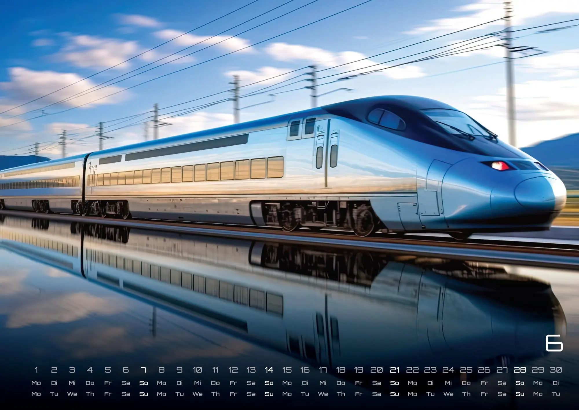 Bild: 9783986736095 | Eisenbahn - faszinierende Bahnwelt - 2026 - Kalender DIN A2 | de
