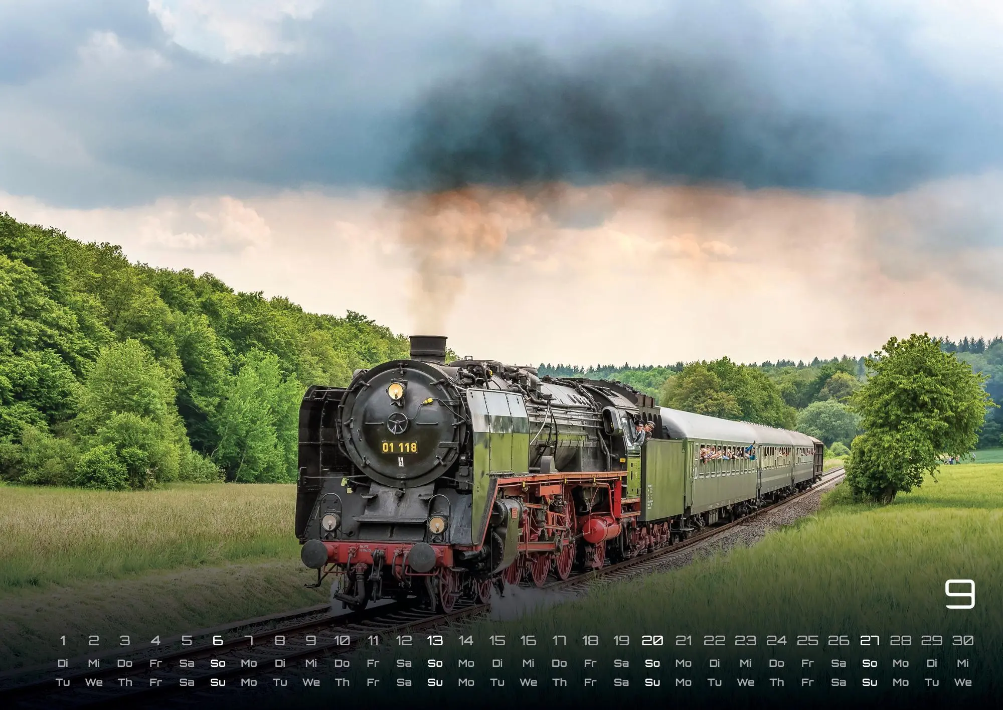 Bild: 9783986736095 | Eisenbahn - faszinierende Bahnwelt - 2026 - Kalender DIN A2 | de
