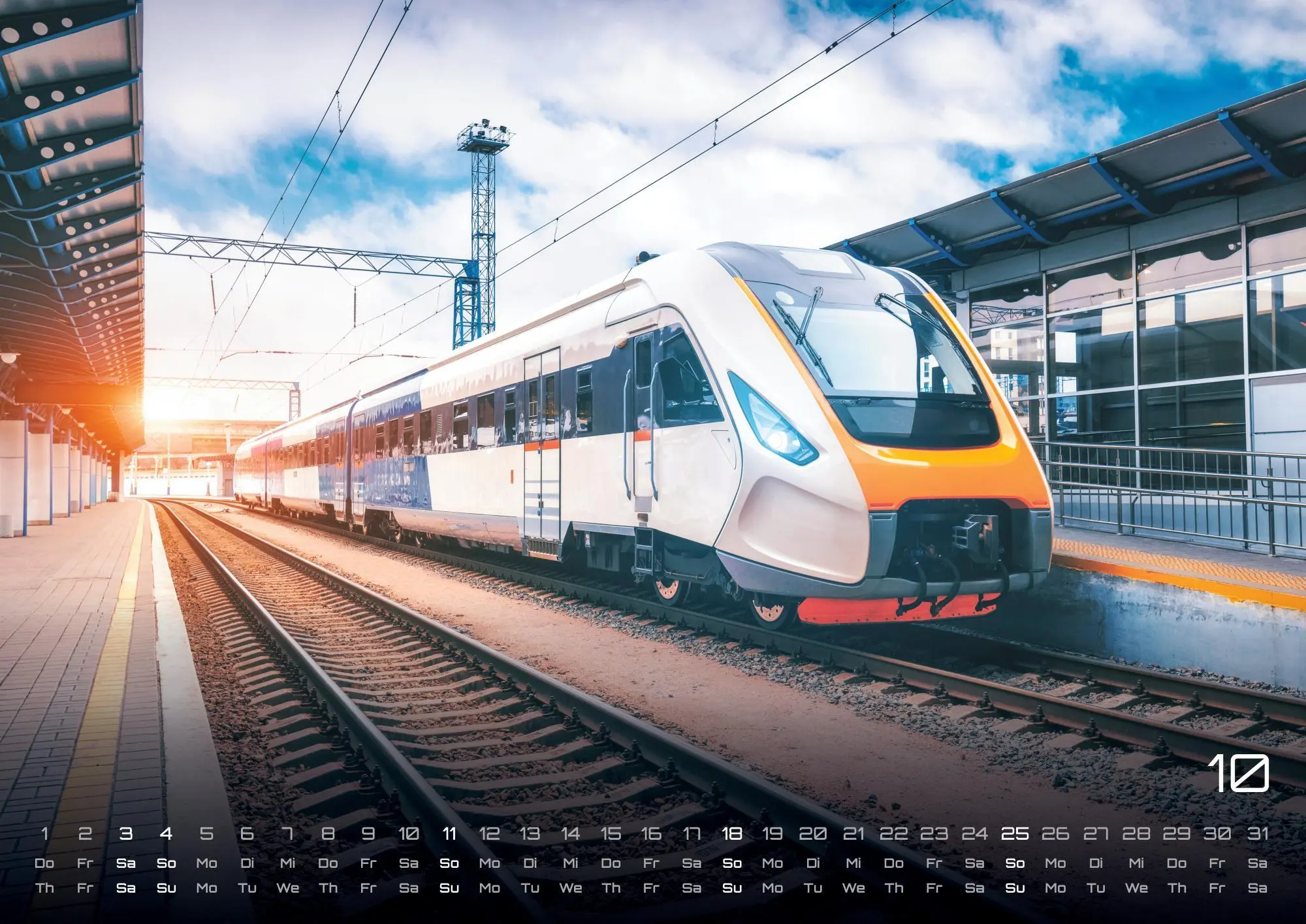 Bild: 9783986736095 | Eisenbahn - faszinierende Bahnwelt - 2026 - Kalender DIN A2 | de