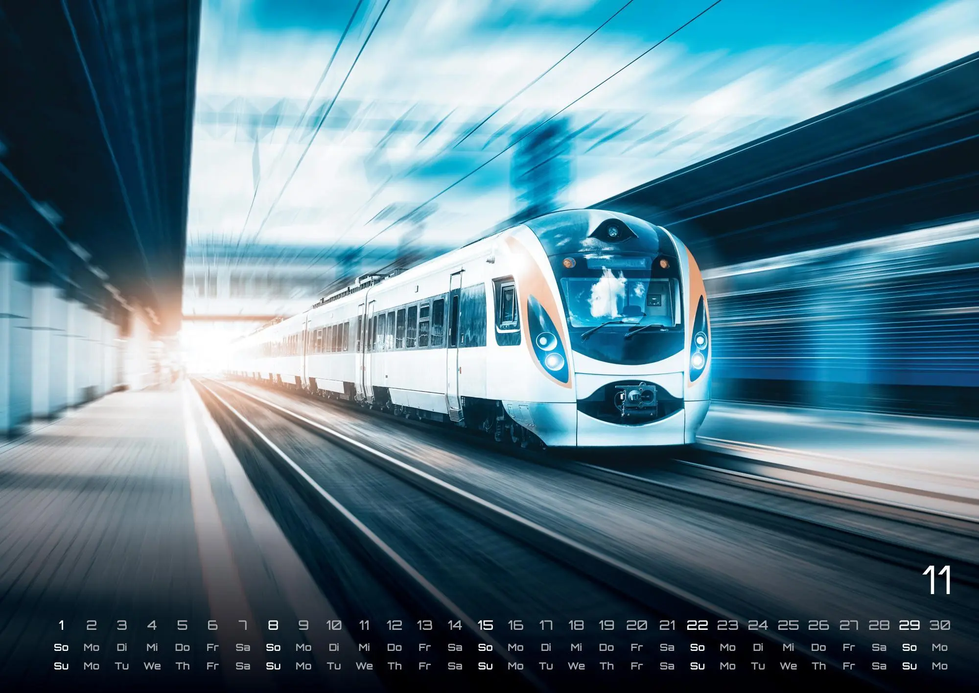Bild: 9783986736095 | Eisenbahn - faszinierende Bahnwelt - 2026 - Kalender DIN A2 | de