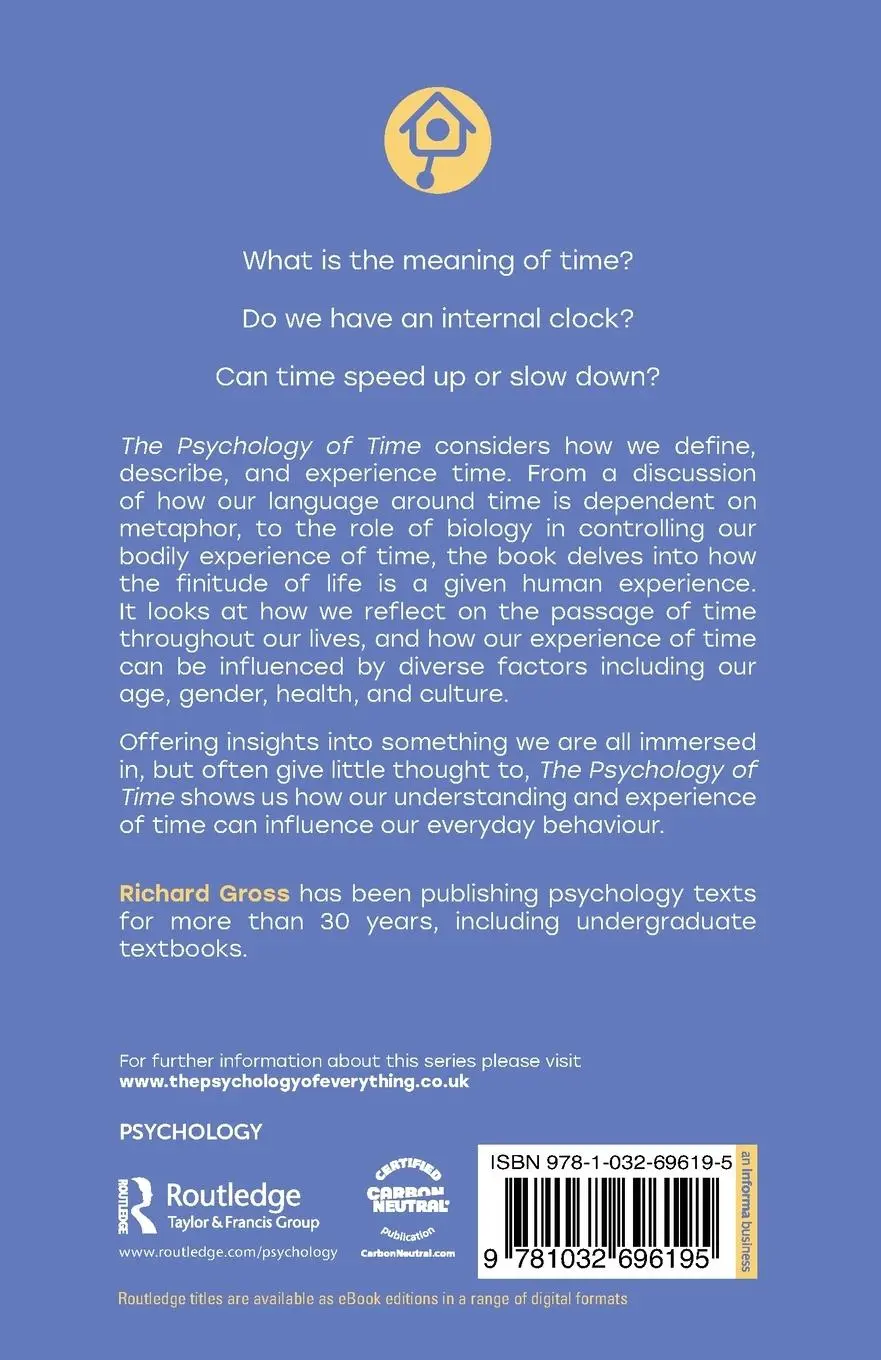 Rückseite: 9781032696195 | The Psychology of Time | Richard Gross | Taschenbuch | Englisch | 2024