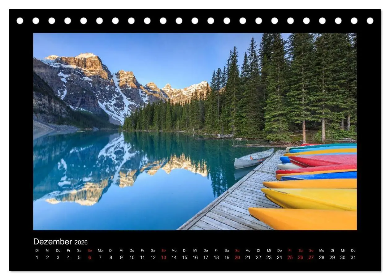 Bild: 9783516086195 | KANADA - Rocky Mountains (Tischkalender 2026 DIN A5 quer), CALVENDO...
