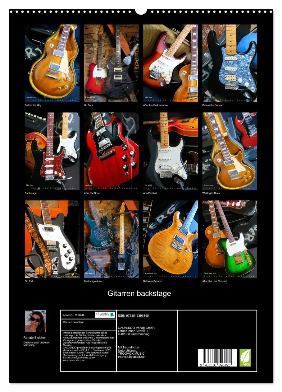 Bild: 9783516396195 | Gitarren backstage (hochwertiger Premium Wandkalender 2026 DIN A2...
