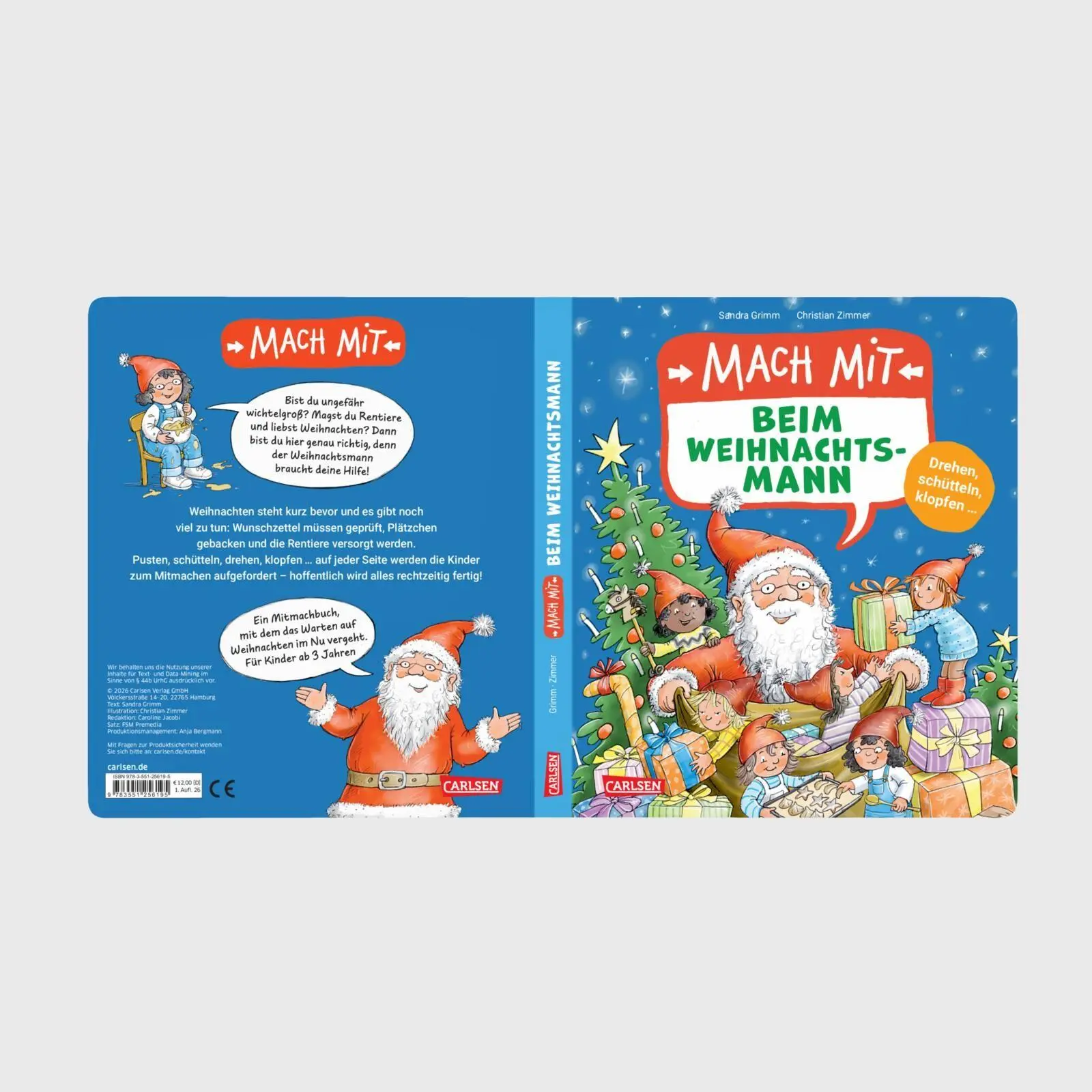 Bild: 9783551256195 | Mach mit - Beim Weihnachtsmann | Sandra Grimm | Buch | 24 S. | Deutsch