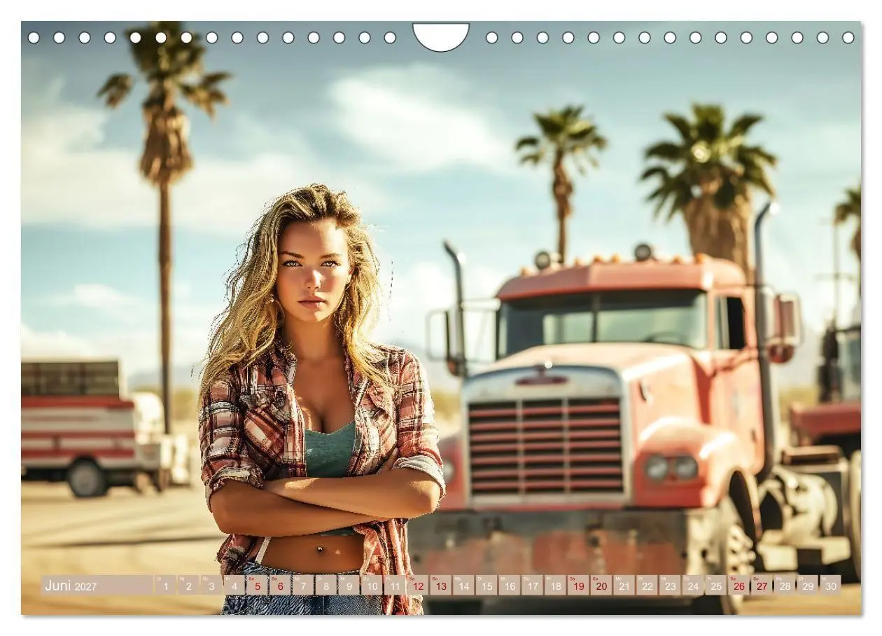 Bild: 9783569006195 | Sexy Trucker Girls (Wandkalender 2027 DIN A4 quer), CALVENDO...