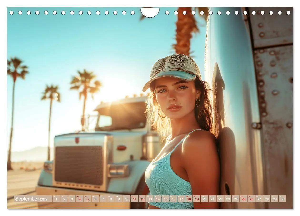 Bild: 9783569006195 | Sexy Trucker Girls (Wandkalender 2027 DIN A4 quer), CALVENDO...