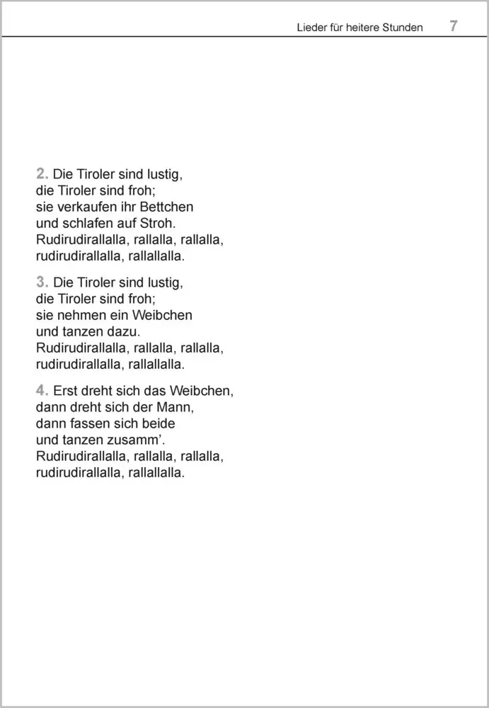 Bild: 9783948106195 | Die schönsten Lieder für heitere Stunden. Das Liederbuch für...
