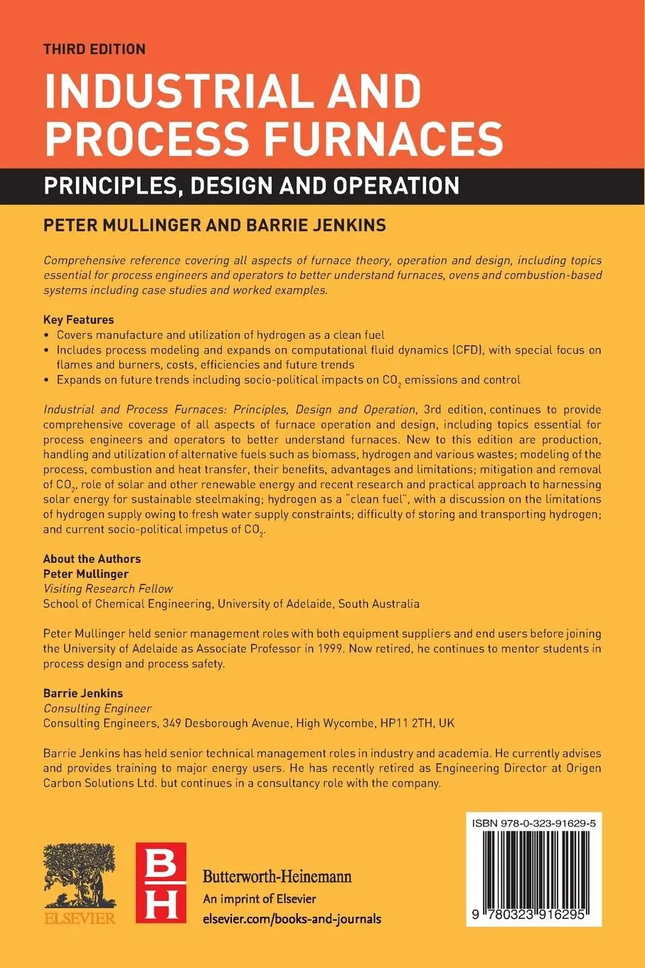 Rückseite: 9780323916295 | Industrial and Process Furnaces | Principles, Design and Operation