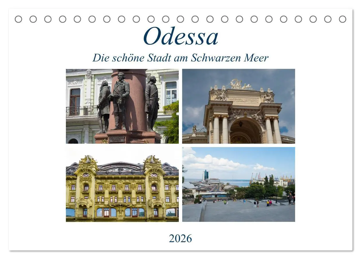 Cover: 9783457816295 | Odessa- Die schöne Stadt am Schwarzen Meer (Tischkalender 2026 DIN...