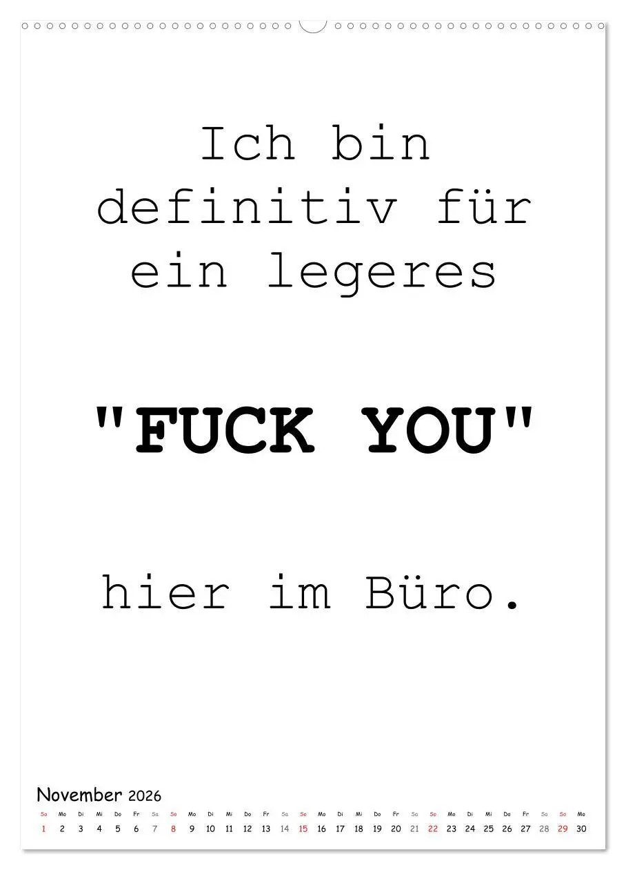 Bild: 9783516386295 | Typo-Kalender für das Büro. Gemeine und lustige Sprüche...