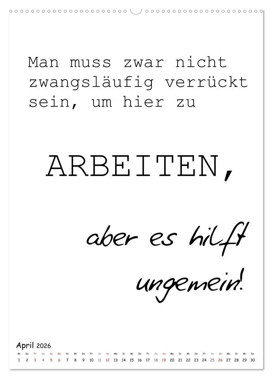 Bild: 9783516386295 | Typo-Kalender für das Büro. Gemeine und lustige Sprüche...