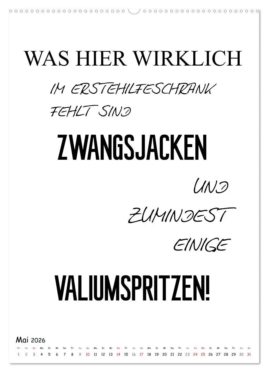 Bild: 9783516386295 | Typo-Kalender für das Büro. Gemeine und lustige Sprüche...