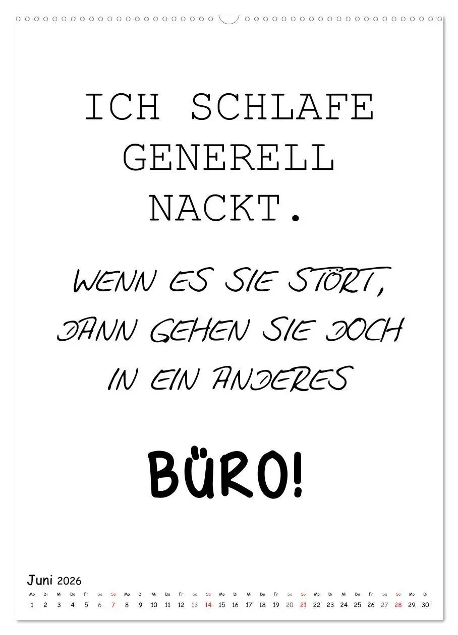 Bild: 9783516386295 | Typo-Kalender für das Büro. Gemeine und lustige Sprüche...