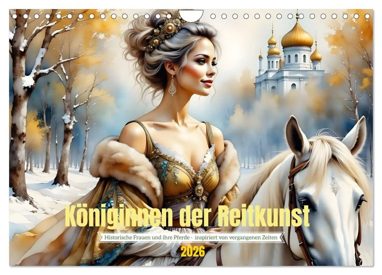 Cover: 9783516696295 | Königinnen der Reitkunst (Wandkalender 2026 DIN A4 quer), CALVENDO...